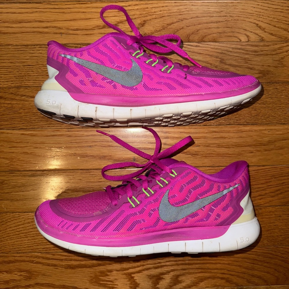 Nike Women's Pink Free 5.0 Sneakers